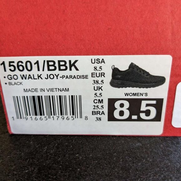 NWT Skechers Sneakers Go Walk Joy Performance Woman's Black Size 8.5 Gen 5 - Par - Picture 4 of 4